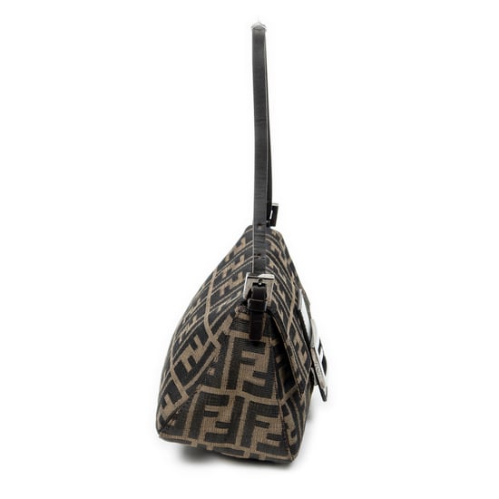 Fendi Mini Baguette en Brown Lienzo - Image 4
