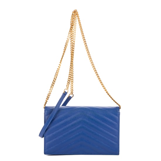 Yves Saint Laurent Enveloppe Wallet On Chain  en Marina Cuero de ternero - Image 4