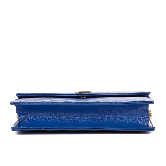 Yves Saint Laurent Enveloppe Wallet On Chain  en Marina Cuero de ternero - Image 6