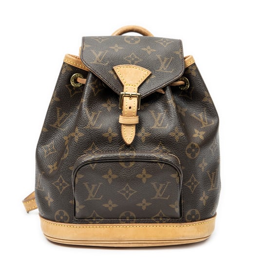 Louis Vuitton Montsouris PM en Brown Lienzo recubierto - Image 1