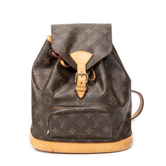 Louis Vuitton Montsouris MM en Brown Lienzo recubierto - Image 1