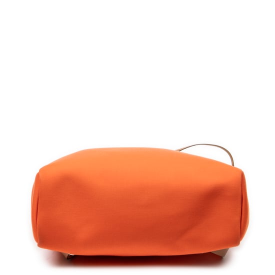 Hermès Herbag A Dos PM en Naranja/Marrón Lienzo - Image 6