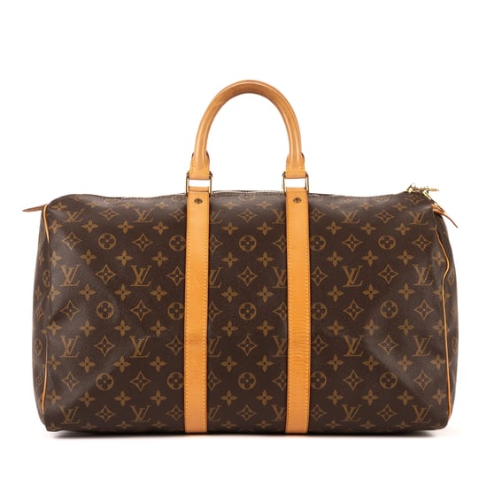 Louis Vuitton Keepall 45 en Brown Lienzo recubierto - Image 1