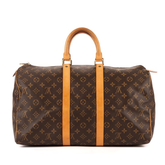 Louis Vuitton Keepall 45 en Brown Lienzo recubierto - Image 4