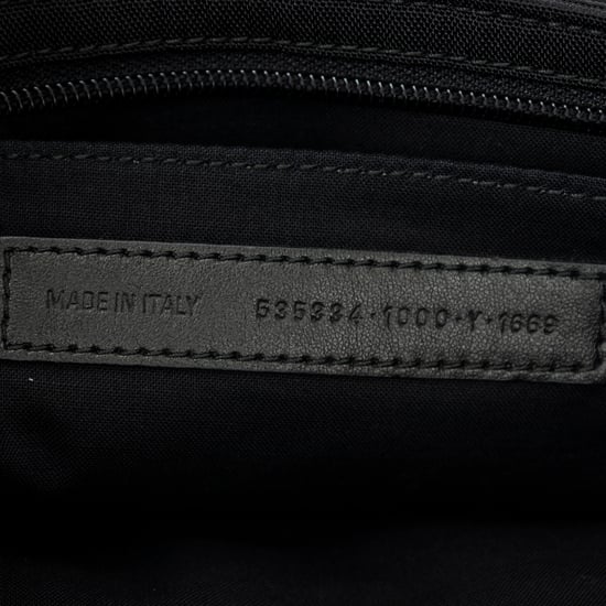 Balenciaga Flat Zip Clutch en Black Lienzo - Image 4