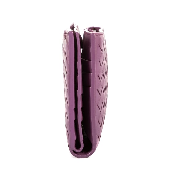 Bottega Veneta Intrecciato Wallet  en Púrpura Cuero de ternero - Image 3
