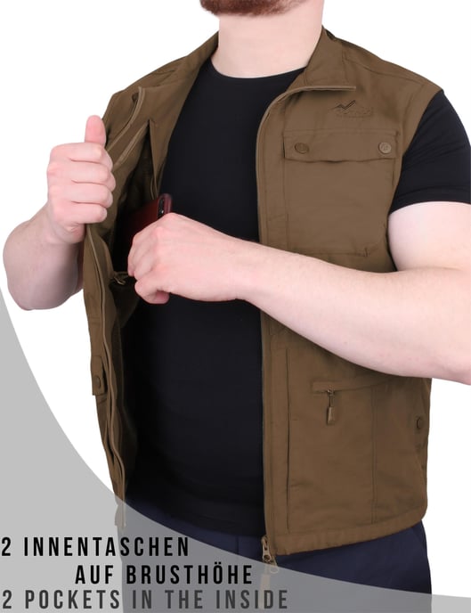 normani OUTDOOR SPORTS Chaleco de hombre para exteriores Kudu - Image 4