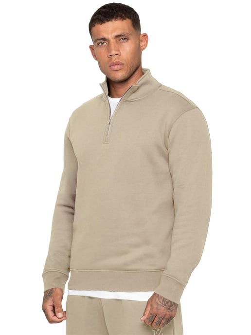 Enzo Milano | Sudadera de Hombre con Media Cremallera - Image 2
