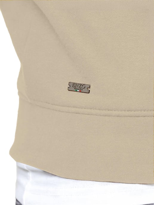Enzo Milano | Sudadera de Hombre con Media Cremallera - Image 4