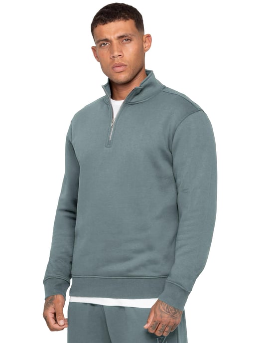 Enzo Milano | Sudadera de Hombre con Media Cremallera - Image 2