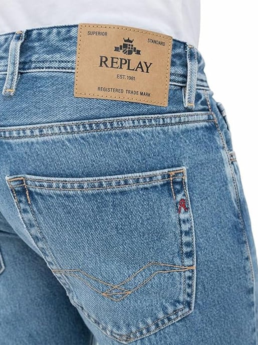 Jeans Grover Azules Medianos para Hombre - Image 3