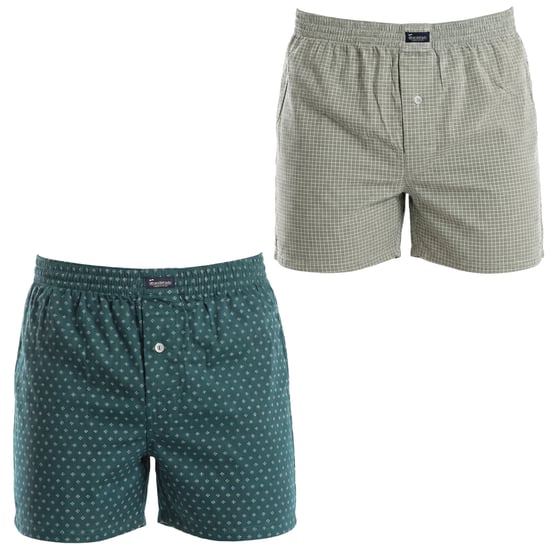 Paquete de 2 Calzoncillos Boxer de Algodón Esenciales para Hombre con Cintura Elástica A0100 - Image 1