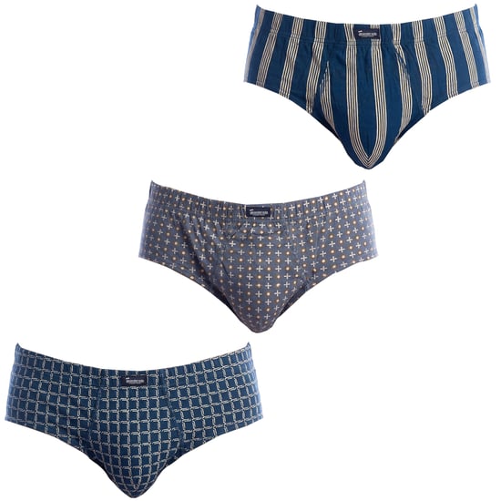 Paquete de 3 Calzoncillos Impresos Esenciales para Hombre con Apertura A0090 - Image 1