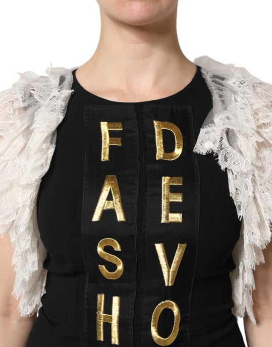 Vestido Mini de Encaje con Corazón Bordado - Image 5