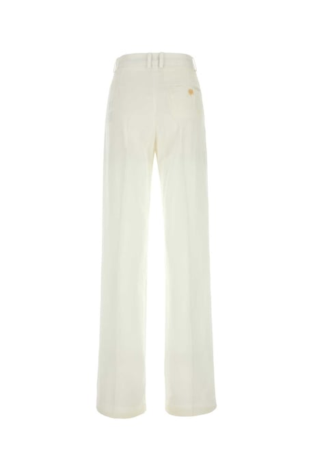 Pantalón de pierna ancha de viscosa blanca - Image 1