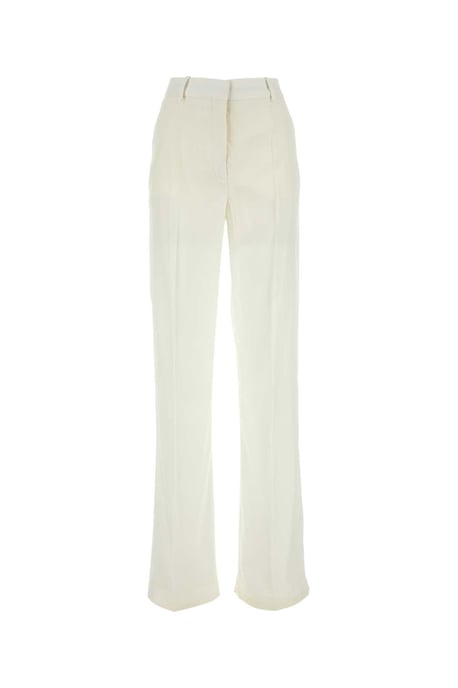 Pantalón de pierna ancha de viscosa blanca - Image 2