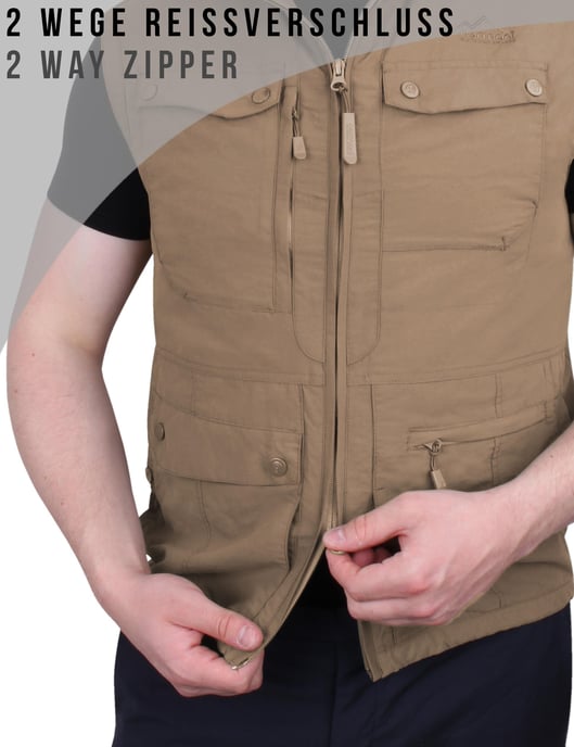 normani OUTDOOR SPORTS Chaleco de hombre para exteriores Kudu - Image 3