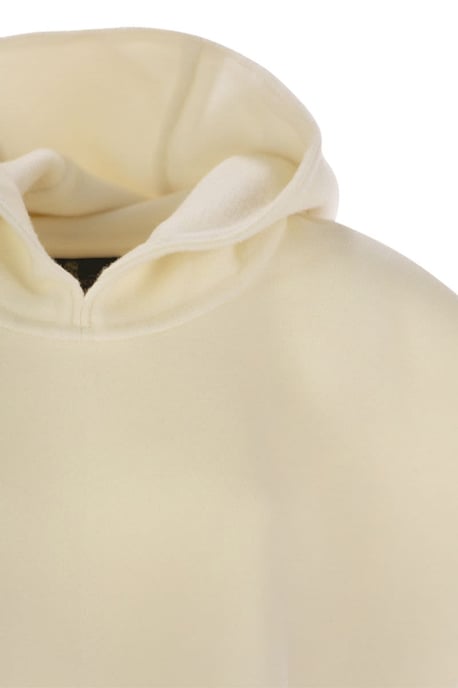 Poncho de lana y cachemira de punto doble con capucha y flecos - Image 4
