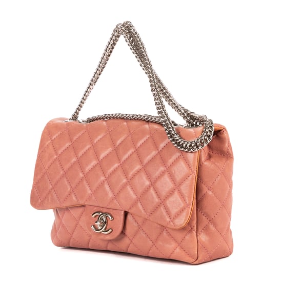 Chanel Classic Double Flap en Pink Cuero de ternero - Image 2