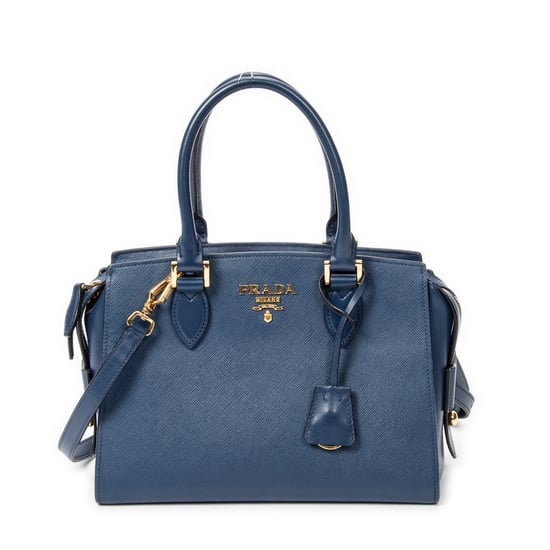 Prada Small Top Handle Crossbody en Marina Cuero de ternero - Image 1