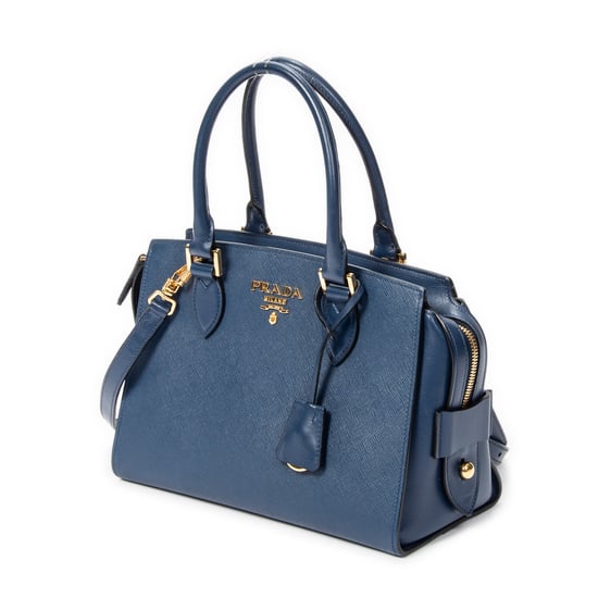 Prada Small Top Handle Crossbody en Marina Cuero de ternero - Image 2