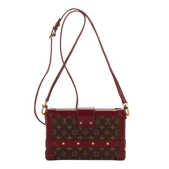 Louis Vuitton Petite Malle Small en Borgoña/Marrón Lienzo recubierto - Image 4