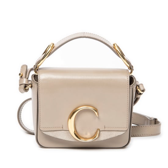 Chloé Mini C Bag en Beige Cuero de ternero - Image 1