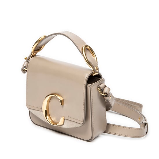 Chloé Mini C Bag en Beige Cuero de ternero - Image 2