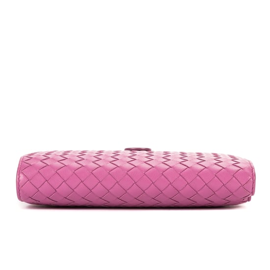 Bottega Veneta Intrecciato Wallet en Púrpura Cuero de ternero - Image 6