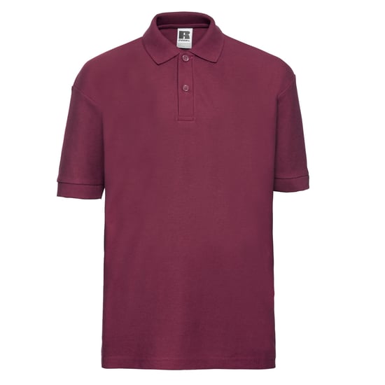 Russell Childrens/Kids Pique Polo Shirt (Burgundy) - Image 1