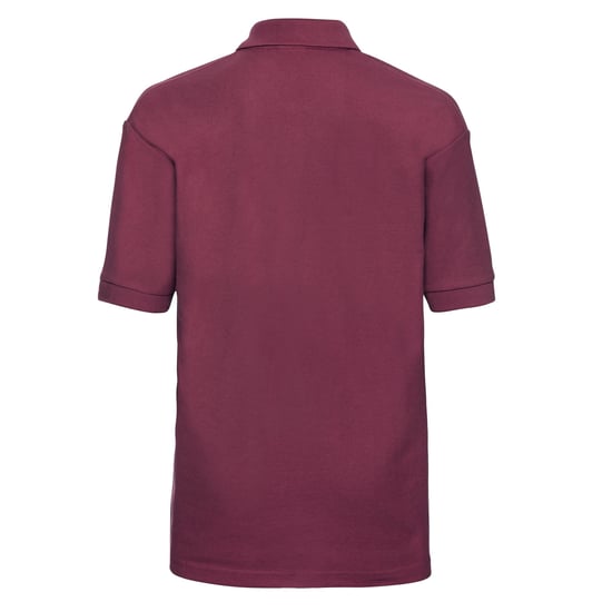 Russell Childrens/Kids Pique Polo Shirt (Burgundy) - Image 2
