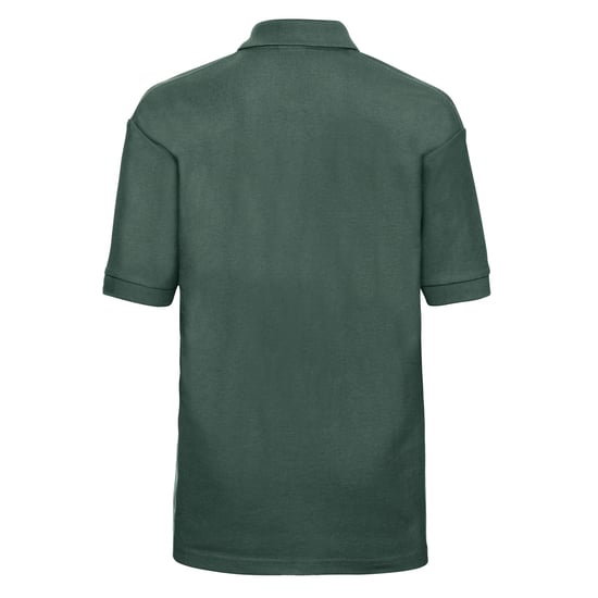 Russell Childrens/Kids Pique Polo Shirt (Bottle Green) - Image 2