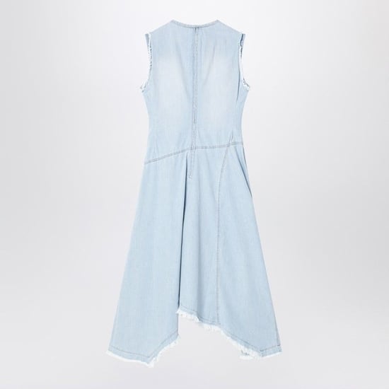 Vestido Asimétrico de Mezclilla Azul Claro - Image 1