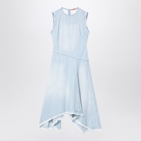Vestido Asimétrico de Mezclilla Azul Claro - Image 2