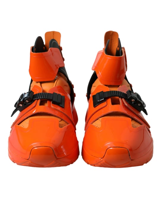 Zapatillas altas chunky multi-panel naranja de Dolce & Gabbana - Image 2