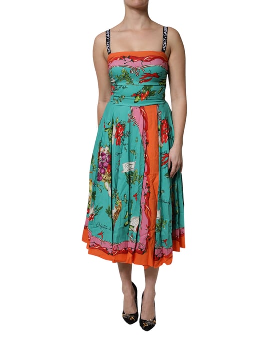 Vestido Midi Alineado con Estampado Floral - Image 2