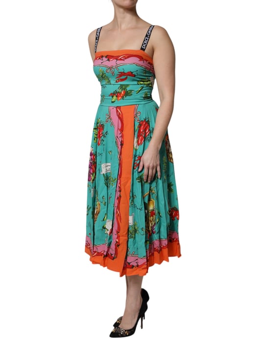 Vestido Midi Alineado con Estampado Floral - Image 3