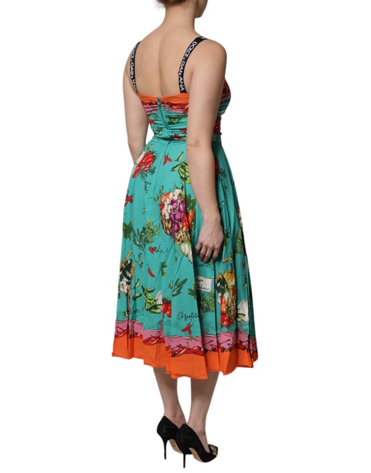Vestido Midi Alineado con Estampado Floral - Image 5