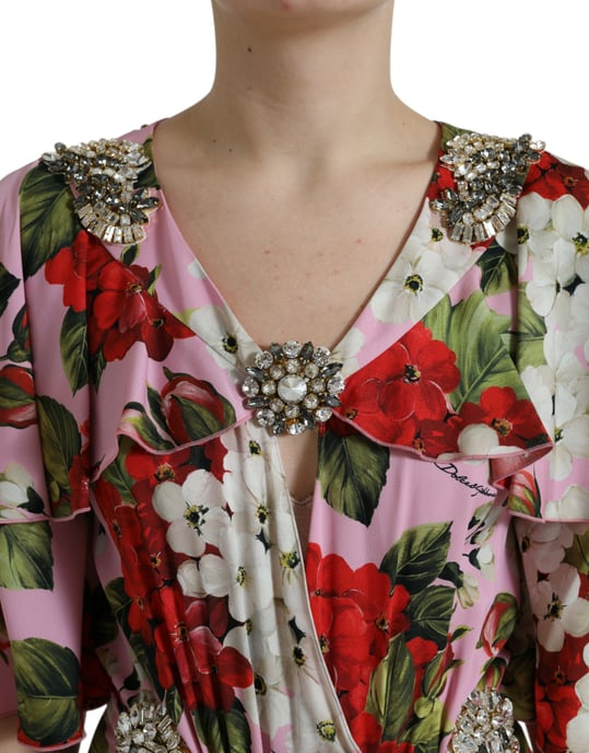Vestido de Seda Floral Modelo Midi - Image 4
