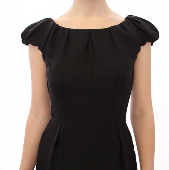Vestido Maxi Dolce Gabbana con Cuello Barco y Mangas Cortas - Image 4
