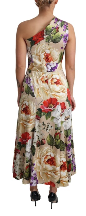 Vestido midi asimétrico con estampado floral - Image 4
