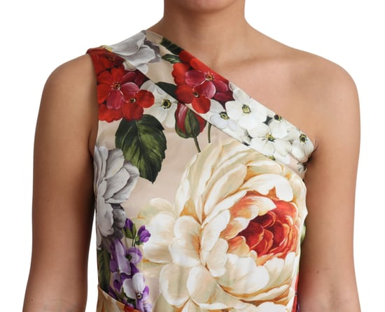 Vestido midi asimétrico con estampado floral - Image 5