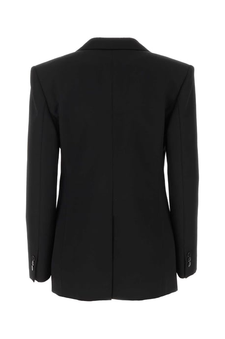 Blazer de Mezcla de Lana Negra - Image 2
