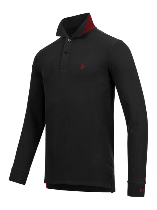 U.S. POLO ASSN Camisa de manga larga hecha de elastano de algodón - Image 2