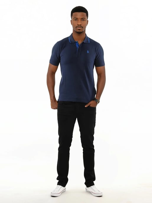 U.S. POLO ASSN. Camiseta Polo Clásica de Manga Corta de Algodón Elastano - Image 3