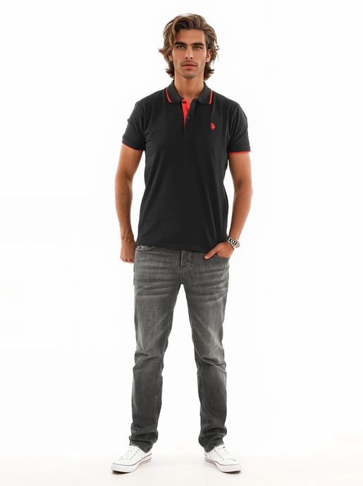 U.S. POLO ASSN. Camiseta Polo Clásica de Manga Corta de Algodón Elastano - Image 3