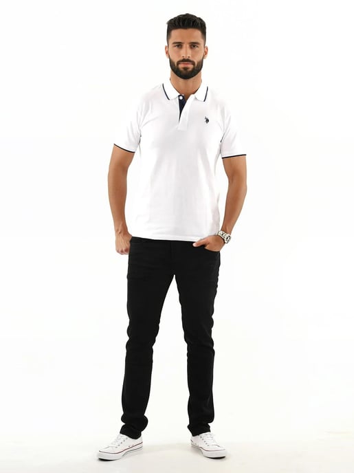 U.S. POLO ASSN. Camiseta Polo Clásica de Manga Corta de Algodón Elastano - Image 3