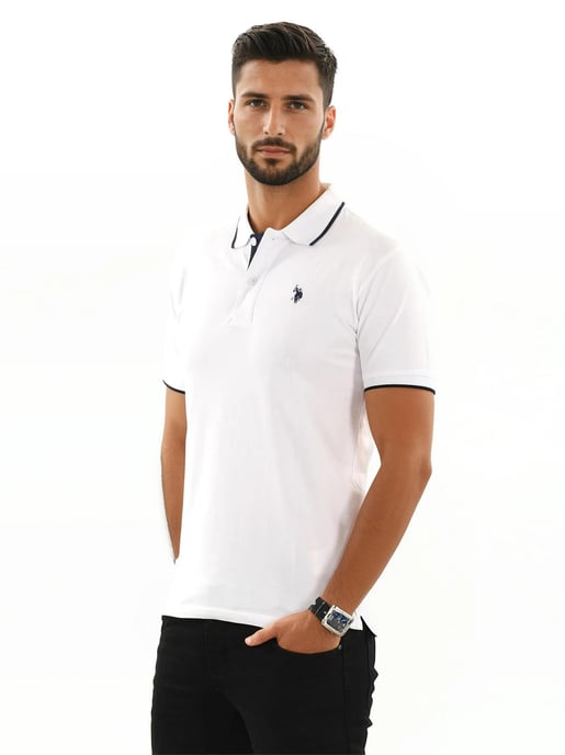 U.S. POLO ASSN. Camiseta Polo Clásica de Manga Corta de Algodón Elastano - Image 4