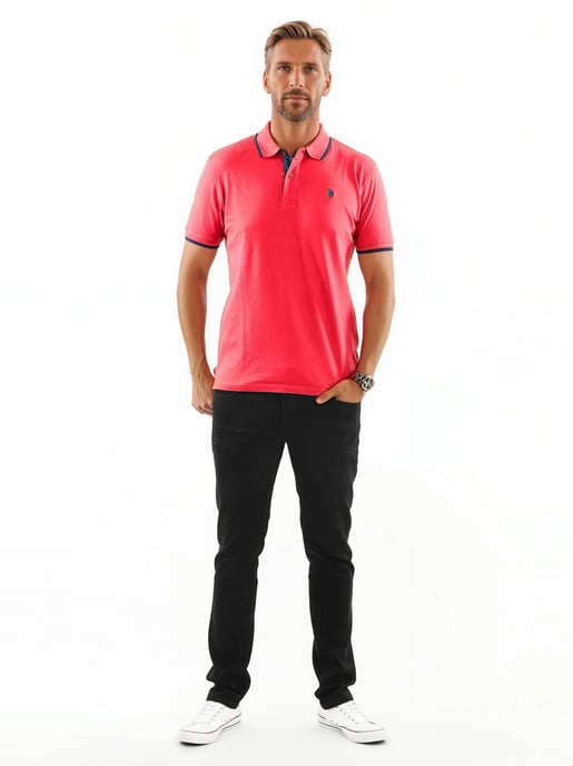 U.S. POLO ASSN. Camiseta Polo Clásica de Manga Corta de Algodón Elastano - Image 3
