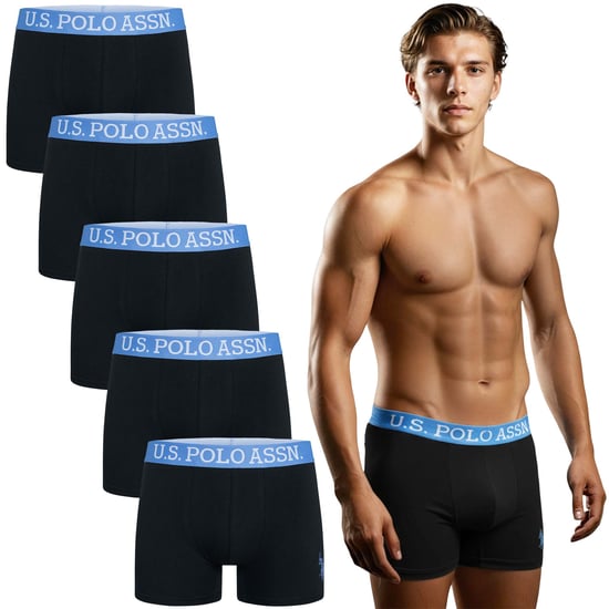 U.S. POLO ASSN. Boxers de hombre pack de 5 en elastano de algodón - Image 1